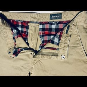 COPY - Bonobos Men’s Flanel lines Chinos Tan 34/32